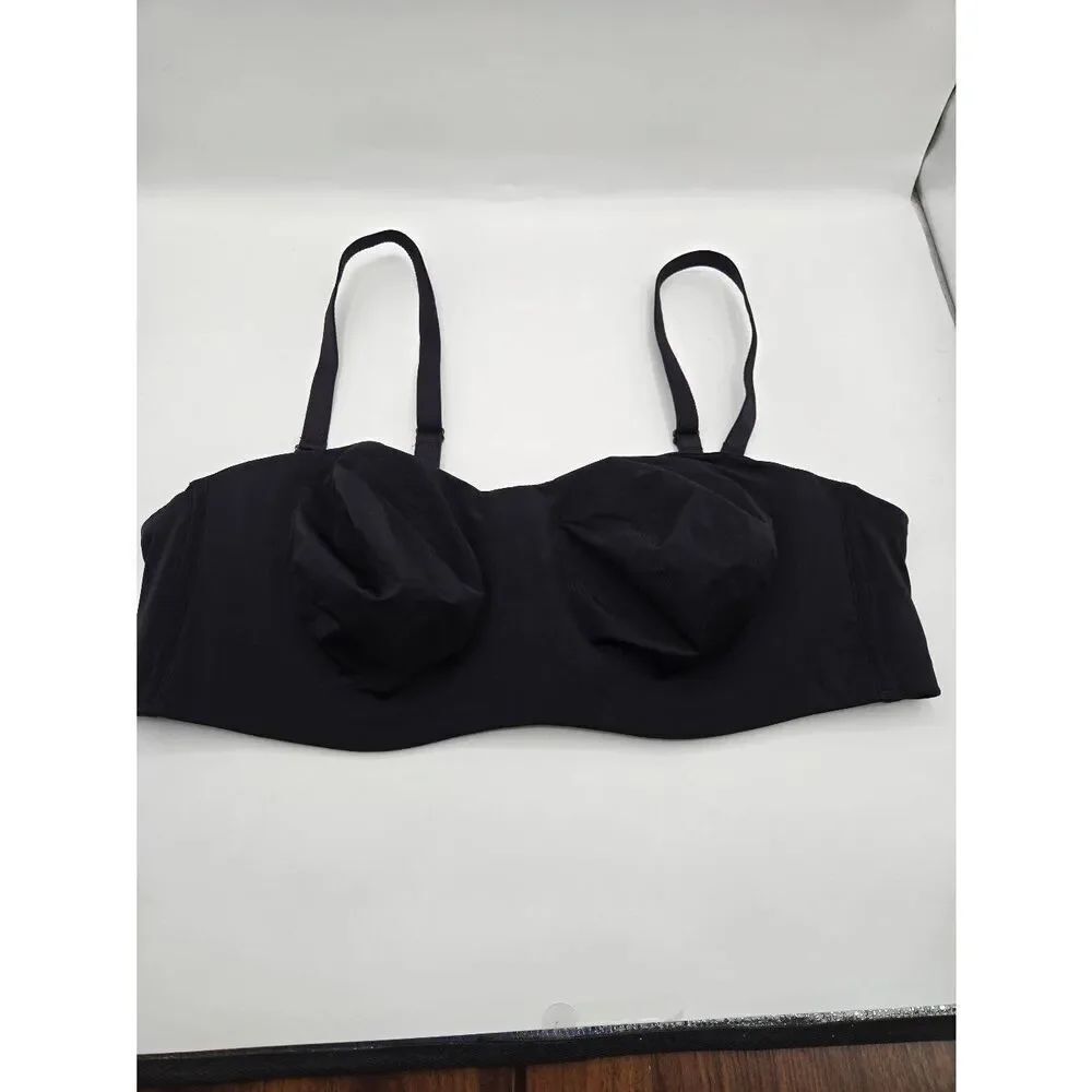 Torrid Strapless Unlined Smooth Bra Size 44C Straight Back Black